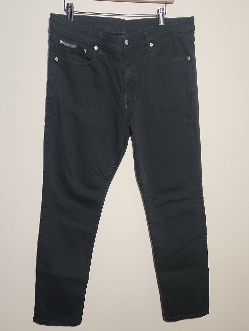 Calvin Klein Men’s Black Slim Straight Jeans